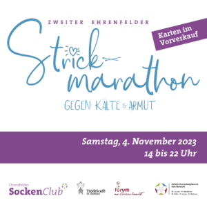 Grafische Darstellung zum Strickmarathon 2023